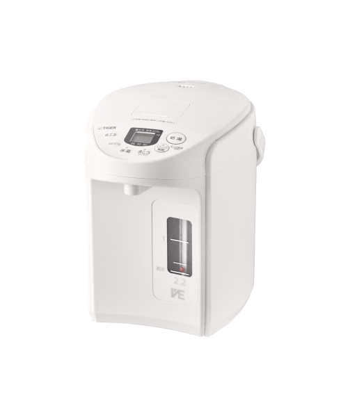 Amazon | タイガー 電気ポット 3L ホワイト 蒸気レス 節電 VE